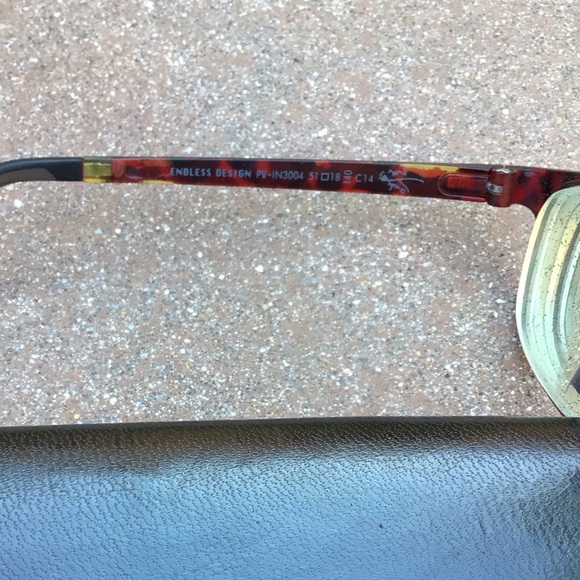 Piovino ULTEM Red/Black Tortoise Eyeglasses Frames PV-IN3004 - Picture 4 of 5